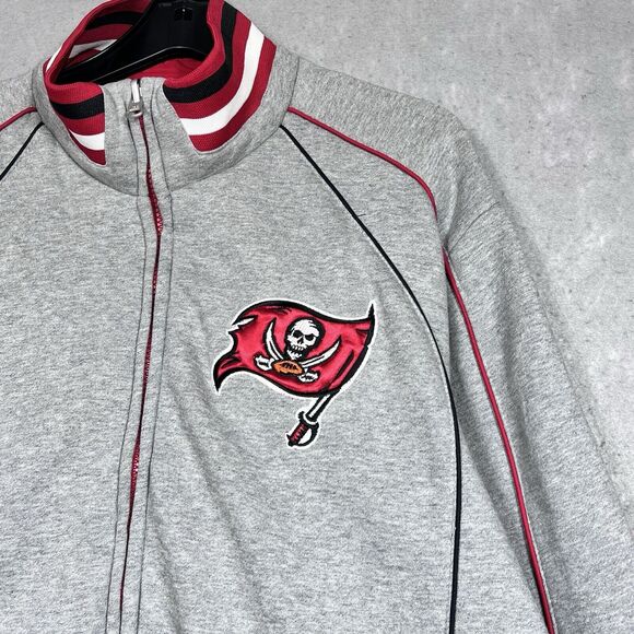 Tampa Bay Buccaneers NFL Jacket Mens Large Red Gray Full-Zip Reversible Jacket - Picture 14 of 16